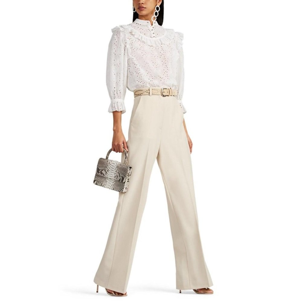 ROBERT RODRIGUEZ Aaron Crepe Wide-Leg Trousers NWT